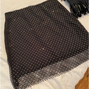 Sincerely Jules Diamond Net Skirt